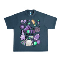 Midnight Navy cheer mom Urban Heavy Tee - MaliasSmallBusiness