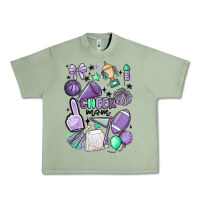 Oil Green cheer mom Urban Heavy Tee - MaliasSmallBusiness