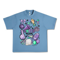 Pebble Blue cheer mom Urban Heavy Tee - MaliasSmallBusiness