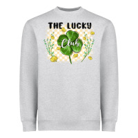 Heather Grey the lucky club Heavyweight Sweatshirt - MaliasSmallBusiness