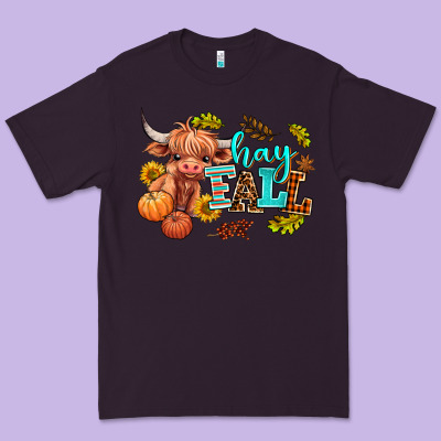 Hay Fall Heifer Premium Tee Designed By Adodesignshop