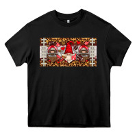 Black american football gnome license plate Heavy Core Tee - HRA Design Shop