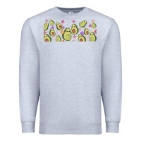 Heather Grey avocado Premium Sweatshirt - TumblerDesignByShophia