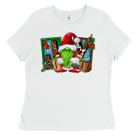White joy green gnomes Ladies Tee - FaDigitalArtStudio
