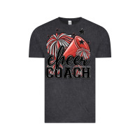 Vintage Black cheer coach Vintage Tee - MaliasSmallBusiness