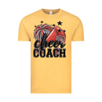 Vintage Mustard cheer coach Vintage Tee - MaliasSmallBusiness