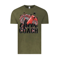 Vintage Olive cheer coach Vintage Tee - MaliasSmallBusiness
