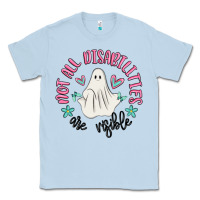 Dusty Blue not all disabilities are visible Classic Tee - MaliasSmallBusiness