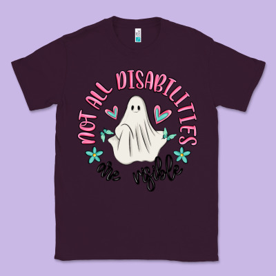 Not All Disabilities Are Visible Classic Tee Designed By Maliassmallbusiness
