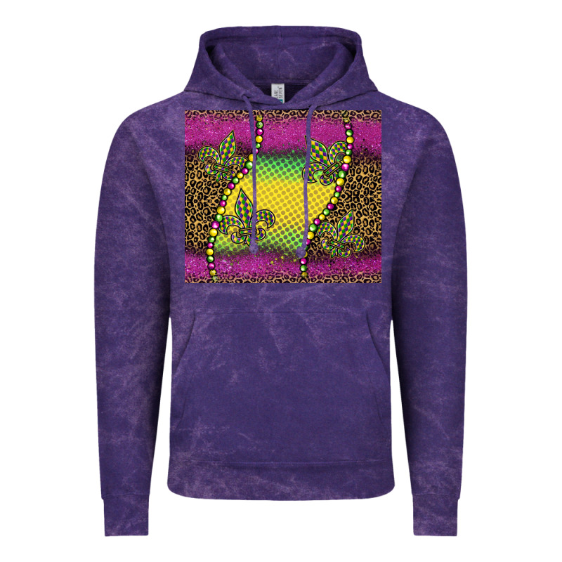 Mardi Gras  Leopard Pink Glitter Vintage Hoodie by BarkalooDesign | Teevron