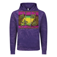 Cloud Purple mardi gras  leopard pink glitter Vintage Hoodie - BarkalooDesign