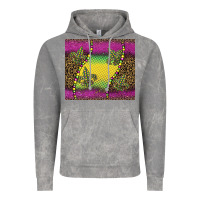 Cloud Rock mardi gras  leopard pink glitter Vintage Hoodie - BarkalooDesign