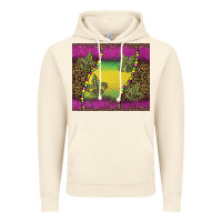 Vintage Artic mardi gras  leopard pink glitter Vintage Hoodie - BarkalooDesign