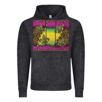 Vintage Black mardi gras  leopard pink glitter Vintage Hoodie - BarkalooDesign