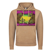 Vintage Coffee mardi gras  leopard pink glitter Vintage Hoodie - BarkalooDesign