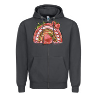 Smoke strawberry rainbow Zipper Hoodie - BarkalooDesign