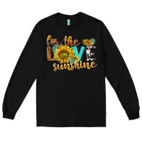Black for the love sunshine Long Sleeve Tee - NancyCooperArtShop