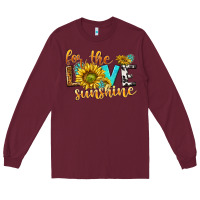 Burgundy for the love sunshine Long Sleeve Tee - NancyCooperArtShop