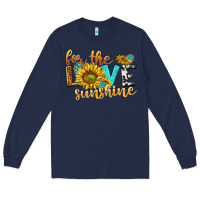 Navy for the love sunshine Long Sleeve Tee - NancyCooperArtShop