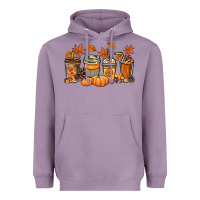 Lavender Fall coffee cups Heavyweight Hoodie - NancyCooperArtShop