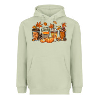 Matcha Fall coffee cups Heavyweight Hoodie - NancyCooperArtShop