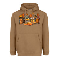 Toasted Coconut Fall coffee cups Heavyweight Hoodie - NancyCooperArtShop