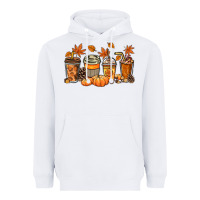 White Fall coffee cups Heavyweight Hoodie - NancyCooperArtShop