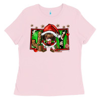 Bubblegum Pink joy afro santa gnomes Ladies Tee - FaDigitalArtStudio
