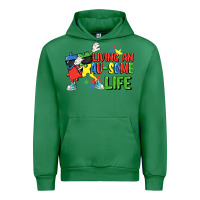 Emerald Living an au-some life Autism Awareness Day Urban Hoodie - FaDigitalArtStudio