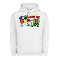 Pigment Lunar Rock Living an au-some life Autism Awareness Day Urban Hoodie - FaDigitalArtStudio