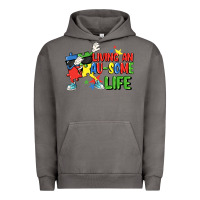 Pigment Tornado Living an au-some life Autism Awareness Day Urban Hoodie - FaDigitalArtStudio