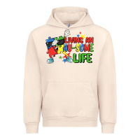Sandshell Living an au-some life Autism Awareness Day Urban Hoodie - FaDigitalArtStudio