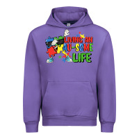 Tulip Living an au-some life Autism Awareness Day Urban Hoodie - FaDigitalArtStudio