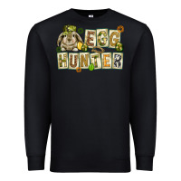 Black Egg hunter with plate letters Easter Day Premium Sweatshirt - HowdyJamesFarm