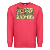 Cardinal Egg hunter with plate letters Easter Day Premium Sweatshirt - HowdyJamesFarm