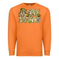 Carrot Egg hunter with plate letters Easter Day Premium Sweatshirt - HowdyJamesFarm