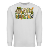 Dove Grey Egg hunter with plate letters Easter Day Premium Sweatshirt - HowdyJamesFarm