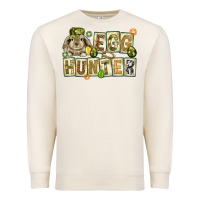 Sandshell Egg hunter with plate letters Easter Day Premium Sweatshirt - HowdyJamesFarm