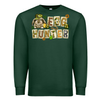 Sports Green Egg hunter with plate letters Easter Day Premium Sweatshirt - HowdyJamesFarm