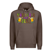 Coffee Mardi Gras and beer Premium Hoodie - HowdyJamesFarm
