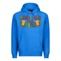 True Royal Mardi Gras and beer Premium Hoodie - HowdyJamesFarm