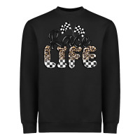 Black race life Heavyweight Sweatshirt - MaliasSmallBusiness