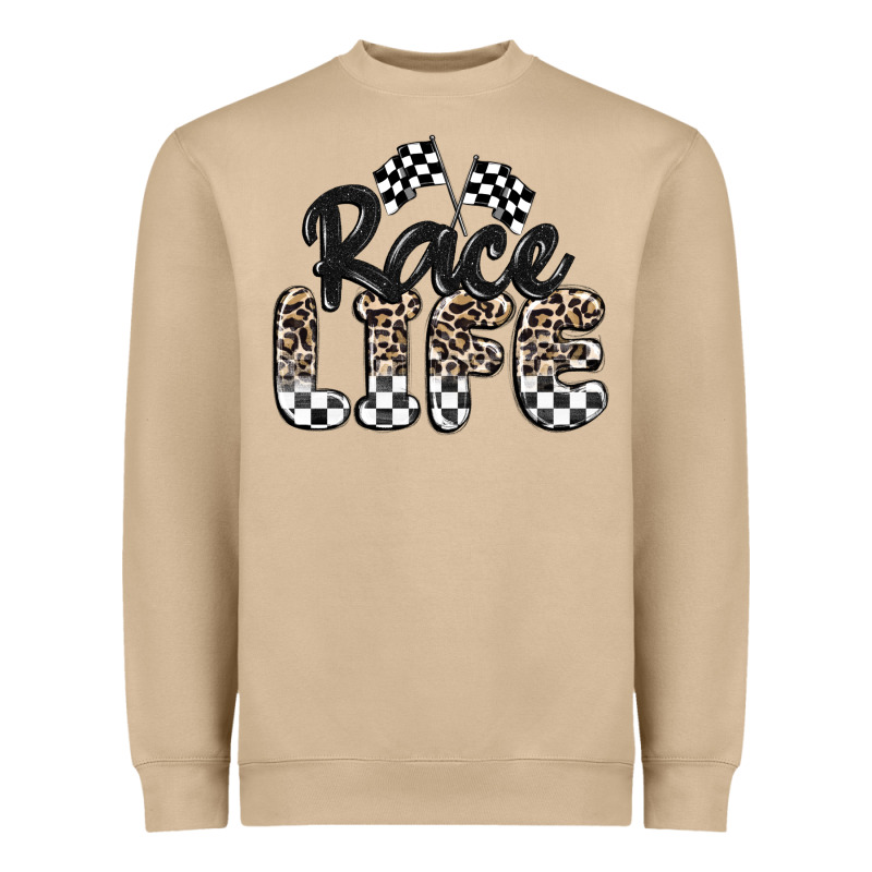 Race Life Heavyweight Sweatshirt by MaliasSmallBusiness | Teevron