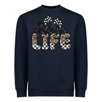 Navy race life Heavyweight Sweatshirt - MaliasSmallBusiness