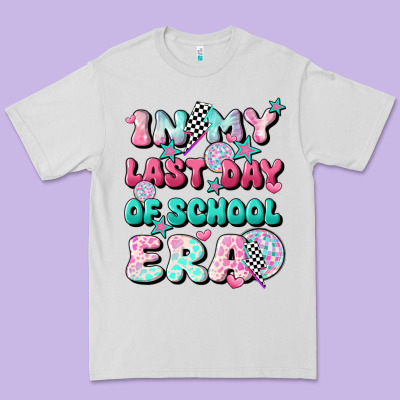 In My Last Day Of School Era Premium Tee Designed By Jahusdesignshop