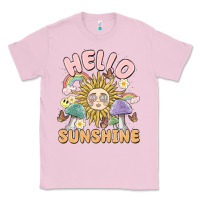Bubblegum Pink hello sunshine Classic Tee - MaliasSmallBusiness