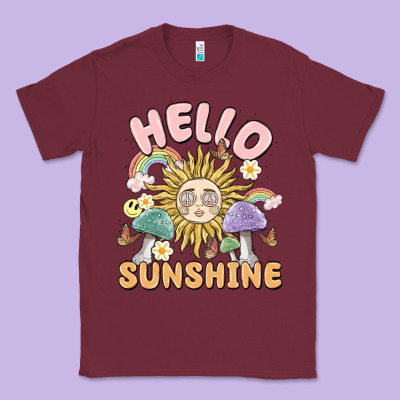 Hello Sunshine Classic Tee Designed By Maliassmallbusiness