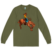 Army Green cowboy rodeo Long Sleeve Tee - JahusDesignShop