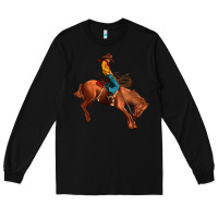 Black cowboy rodeo Long Sleeve Tee - JahusDesignShop
