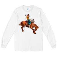White cowboy rodeo Long Sleeve Tee - JahusDesignShop